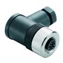 Round plug (field customisable), Socket, angled, Screw connection, M12, 0.14 mm², 0.75 mm², 4 - 6 mm, Number of poles: 4, Shield connection: No Weidmuller 9457700000 04032248307814