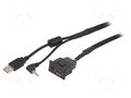 USB/AUX adapter; Mitsubishi; Mitsubishi ASX 2010->2019 ACV 44-1202-001
