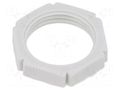 Nut; PG11; polyamide; light grey; -20÷90°C BM GROUP BM3698