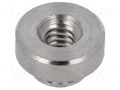 Screwed spacer sleeve; 1.65mm; cylindrical; stainless steel KEYSTONE KEYS4860