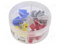 Kit: bootlace ferrules; insulated,double; red,blue,grey,yellow BM GROUP BM00424