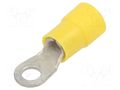 Tip: ring; M4; Ø: 4.3mm; 4÷6mm2; crimped; for cable; insulated ERKO KOE-4-6/100