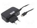 Power supply: switching; mains,plug-in; 5VDC; 3A; 15W; Out: USB C CELLEVIA POWER CLW-1505-W2E-EBC