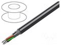Wire; 5x22AWG; RS232; stranded; Cu; Insulation: PVC; chrome; 152m BELDEN 9941.060500