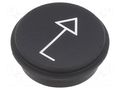 Button; round; Ø21mm; black; 09 EAO 09-0S12.0651B