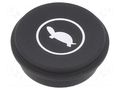 Button; round; Ø21mm; black; 09 EAO 09-0S12.2639