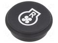 Button; round; Ø21mm; black; 09 EAO 09-0S12.3328