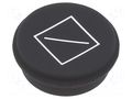 Button; round; Ø21mm; black; 09 EAO 09-0S12.5104