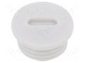 Stopper; PG7; IP56; polyamide; light grey; Thread: PG; 6mm; -25÷60°C BM GROUP BM4596