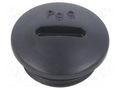 Stopper; PG9; IP56; polyamide; black; Thread: PG; 6mm; -25÷60°C BM GROUP BM4597N