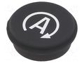 Button; round; Ø21mm; black; 09 EAO 09-0S12.3127