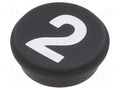 Button; round; Ø21mm; black; 09; Button marking: 2 EAO 09-0S12.C000226