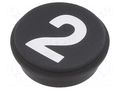 Button; round; Ø21mm; black; 09; Button marking: 2 EAO 09-0S12.C000226