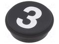 Button; round; Ø21mm; black; 09; Button marking: 3 EAO 09-0S12.C000231