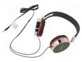 Headphones; black,silver; Jack 3,5mm; headphones; 1.5m; 32Ω; 108dB GEMBIRD MHP-903