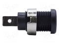 Connector: 4mm banana; socket; 35A; 1kV; black; nickel plated MUELLER ELECTRIC BU-31610-0