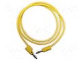 Test lead; 15A; banana plug 4mm,both sides; Urated: 1kV; Len: 1.2m MUELLER ELECTRIC BU-PB48-4