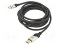 Cable; DisplayPort plug,mini DisplayPort plug; PVC; textile VCOM CG685-3.0