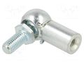 Mounting element for gas spring; zinc plated steel; 13mm PNEUMAT 92220-13E