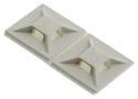 CABLE TIE MOUNT, 4WAY, 19MM, ABS, WHITE, PK500 ABMM-AT-D.