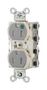 PWR CON, NEMA 5-15R, HOSPITAL GRADE, GRY SNAP8200GYLTR