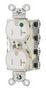 PWR CON, NEMA 5-20R, HOSPITAL GRADE, WHT SNAP8300WLTR