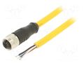 Cable: for sensors/automation; M12; PIN: 5; straight; plug; 250VAC MUELLER ELECTRIC C5C06M005