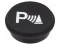 Button; round; Ø21mm; black; 09 EAO 09-0S12.2582