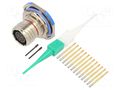Connector: military; socket; female; PIN: 13; straight; crimped AMPHENOL AIR D38999/24FB35SN