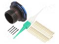 Connector: military; socket; male; PIN: 37; straight; crimped; 5A AMPHENOL AIR D38999/24ZD35PN