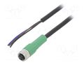 Cable: for sensors/automation; M8; PIN: 3; straight; 5m; plug; 4A PHOENIX CONTACT 1510748