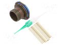 Connector: military; socket; male; PIN: 37; straight; crimped; 5A AMPHENOL AIR D38999/24WD35PN