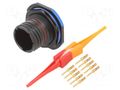 Connector: military; socket; male; PIN: 10; straight; crimped; 7.5A AMPHENOL AIR D38999/24ZC98PN