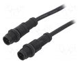Cable: for sensors/automation; PIN: 4; with plastic nut; plug AMPHENOL LTW MSDP04MLSDPMLSDA05