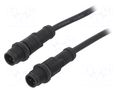 Cable: for sensors/automation; PIN: 4; with plastic nut; plug AMPHENOL LTW MSDP04MLSDPMLSDA05