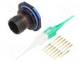 Connector: military; socket; male; PIN: 13; straight; crimped; 5A AMPHENOL AIR D38999/24ZB35PN