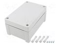 Enclosure: multipurpose; X: 122mm; Y: 187mm; Z: 90mm; TEMPO; grey FIBOX TPC191209