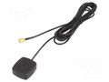 Antenna; GNSS,GPS; magnet,for ribbon cable; 38x34x13.5mm; Len: 3m 2J Antennas 4301MPGF300LLSMA