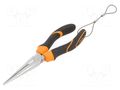 Pliers; curved,half-rounded nose; 200mm BETA BE1168BM-HS/200