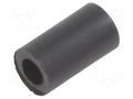Spacer sleeve; cylindrical; polyamide; L: 7mm; Øout: 4mm; black DREMEC DR384/2.2X7