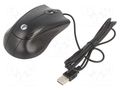 Optical mouse; black; USB; wired; 1.8m; No.of butt: 3 VCOM DM114