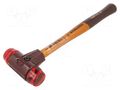 Hammer; 295mm; W: 90mm; 345g; 30mm; round; plastic; wood; SIMPLEX HALDER HAL-3006.030