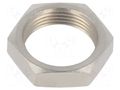 Accessories: nut; for mounting banana sockets on the panel STÄUBLI MU/M8X0.5-NI