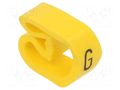 Markers; Marking: G; 8÷16mm; PVC; yellow; -30÷60°C; leaded; PA-3 PARTEX PA-30006AV40.G