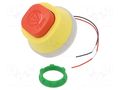 Switch: emergency stop; 22mm; Stabl.pos: 2; red; LED; 230V; IP66 SCHNEIDER ELECTRIC ZB5AS84W2M
