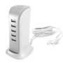 Dudao 5x USB charger with built-in EU power cable white (A5EU), Dudao 6973687244675 6973687244675