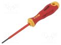 Screwdriver; insulated; slot; 2,5x0,4mm; ERGONIC® FELO FL41302590