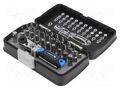 Kit: screwdriver bits; plastic box; 33pcs. HÖGERT TECHNIK HT1R460
