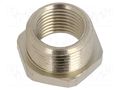 Thread adapter; Int.thread: M16; Ext.thread: PG13,5; brass HELLERMANNTYTON CNV-PG13-M16-ML