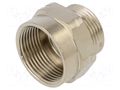 Thread adapter; Int.thread: M25; Ext.thread: PG16; brass HELLERMANNTYTON CNV-PG16-M25-ML